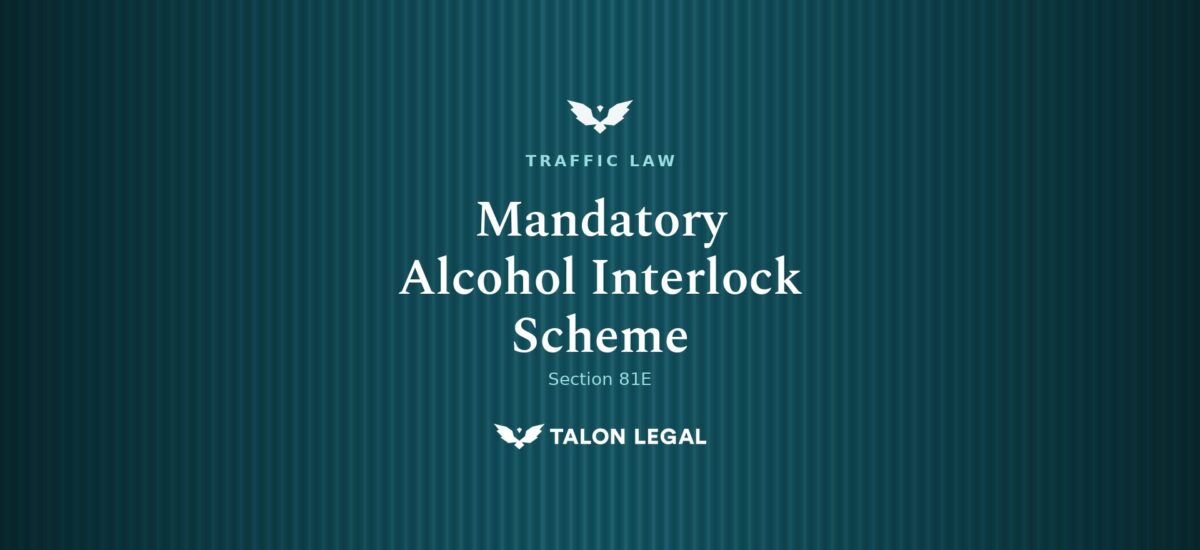 Mandatory Alcohol Interlock Scheme