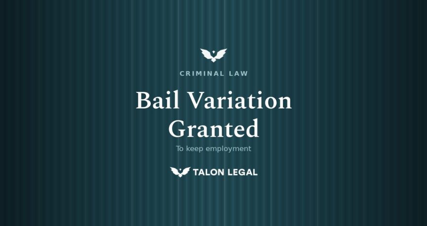 Bail Variation Lawyer