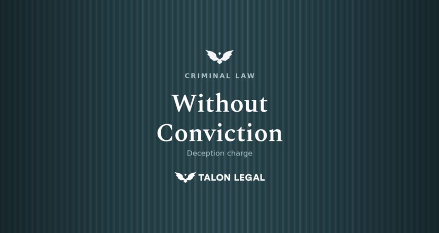 Without Conviction for Deception