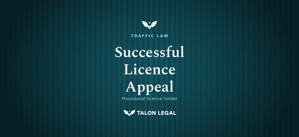 P2 Licence Appeal Won by Talon Legal